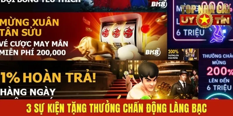 3 sự kiện tặng thưởng chấn động làng bạc