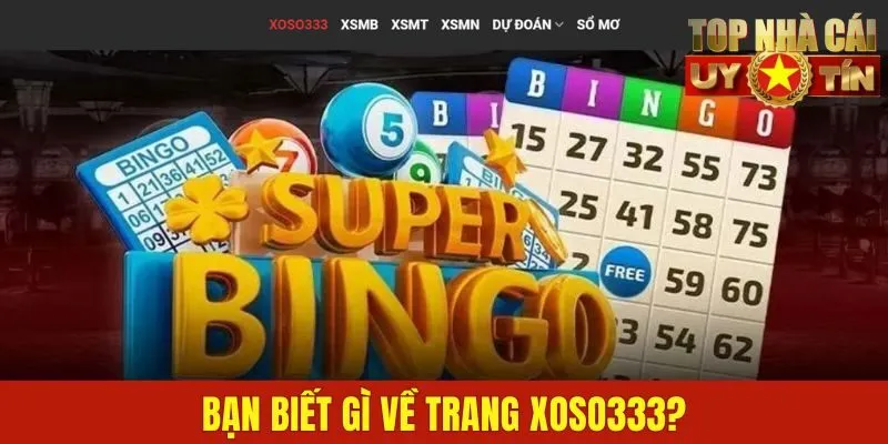 Bạn biết gì về trang Xoso333?