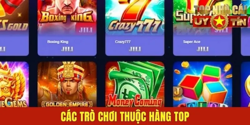 Các trò chơi thuộc hàng top