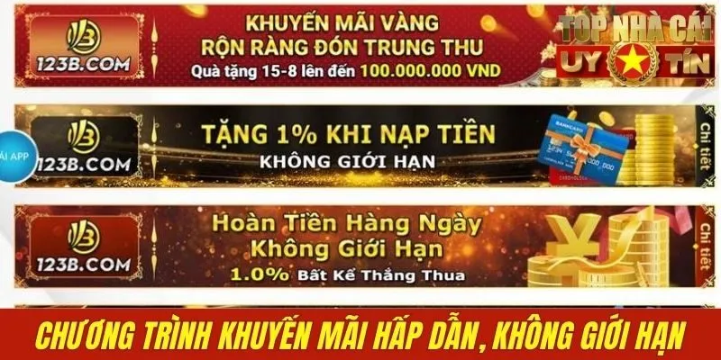 Chương trình khuyến mãi hấp dẫn, không giới hạn