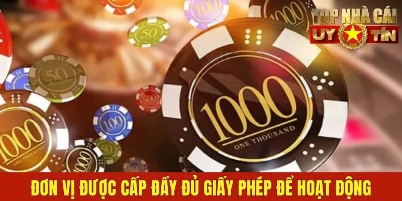 Đơn vị được cấp đầy đủ giấy phép để hoạt động