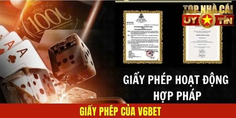 Giấy phép của V6BET