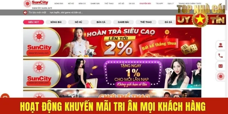 Hoạt động khuyến mãi tri ân mọi khách hàng