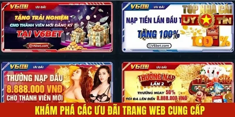 Khám phá các ưu đãi trang web cung cấp