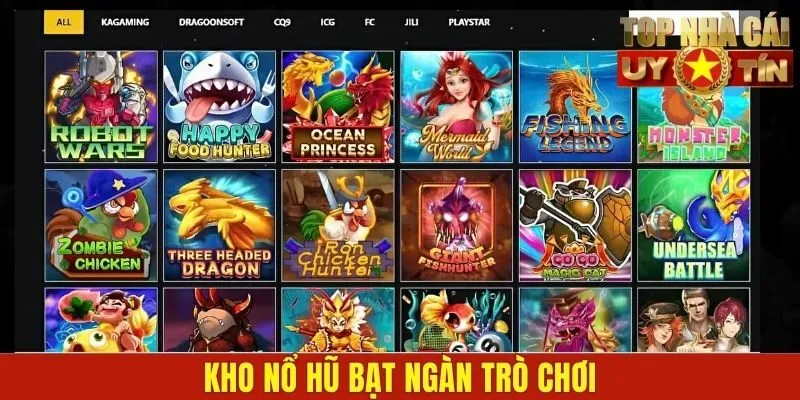 Kho nổ hũ bạt ngàn trò chơi