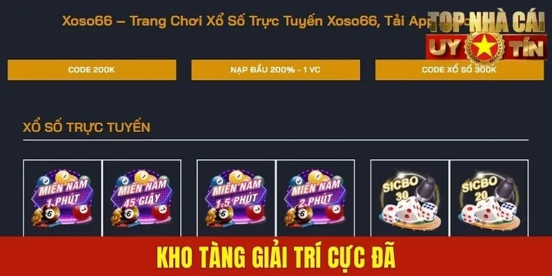 Kho tàng giải trí cực đã