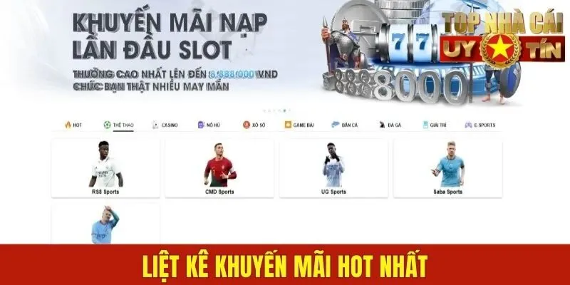 Liệt kê khuyến mãi hot nhất