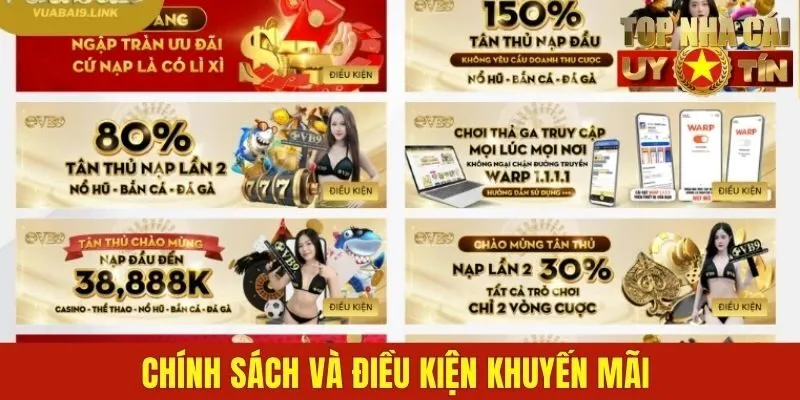 Cập nhật ngay chính sách và điều kiện khuyến mãi