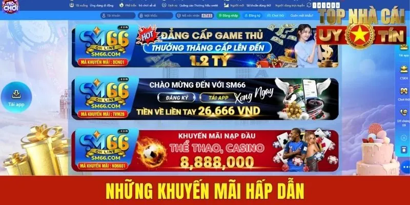 Những khuyến mãi hấp dẫn