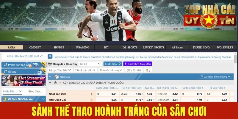 Sảnh thể thao hoành tráng của sân chơi