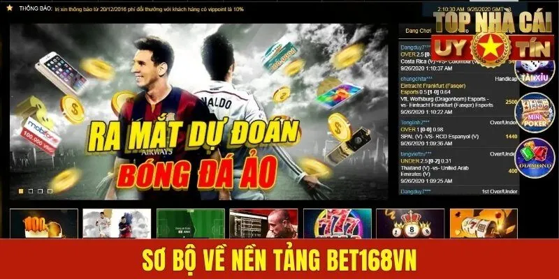Sơ bộ về nền tảng Bet168vn