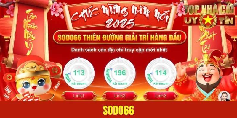 Sodo66 | Nhà Cái Game Đổi Thưởng, Xổ Số Đỏ Vận Nhất 2025