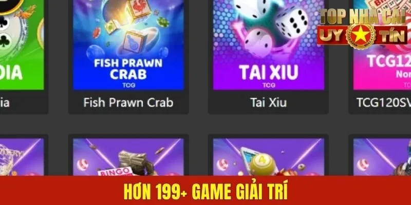 Tận hưởng hơn 199+ game giải trí