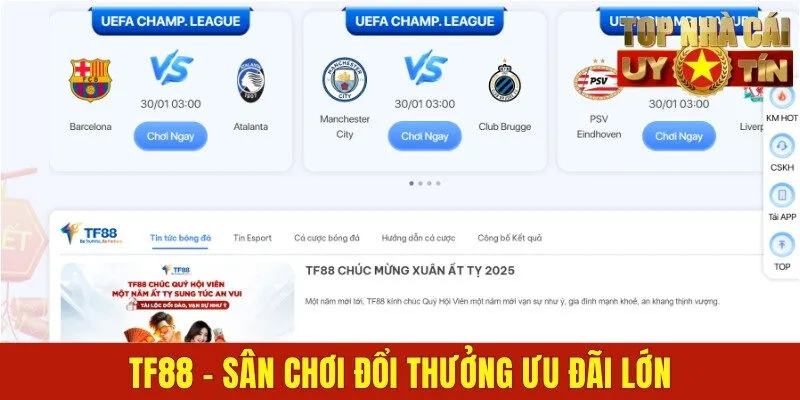 TF88 - Sân Chơi Đổi Thưởng Ưu Đãi Lớn Nhất Năm 2025