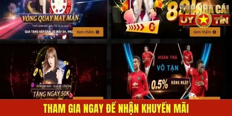 Tham gia ngay để nhận khuyến mãi