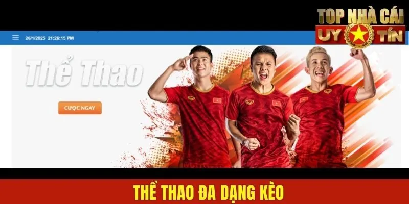 Thể thao đa dạng kèo