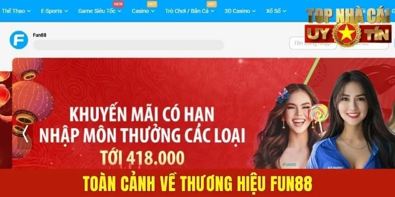 Toàn cảnh về thương hiệu Fun88