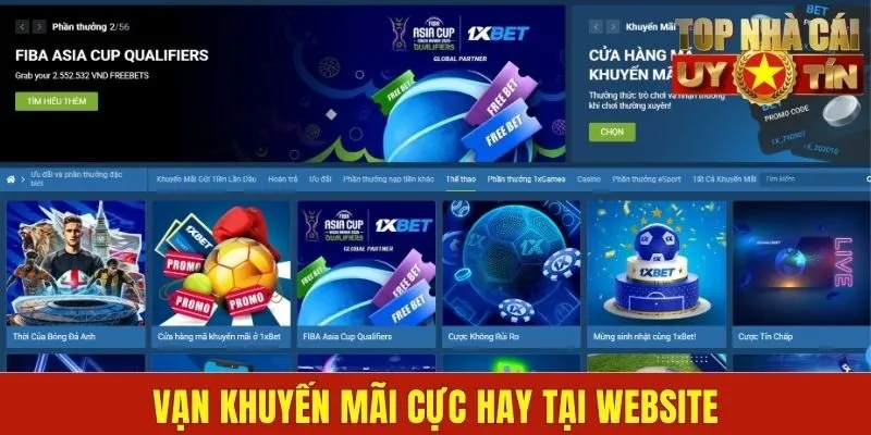 Vạn khuyến mãi cực hay tại website