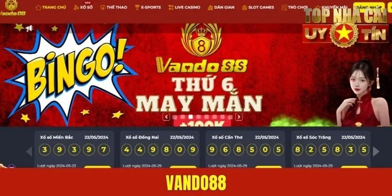 Vando88 - Đơn Vị Giải Trí Trực Tuyến Đẳng Cấp Nhất Hiện Nay
