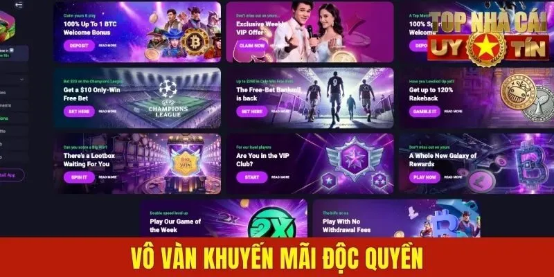 Vô vàn khuyến mãi độc quyền