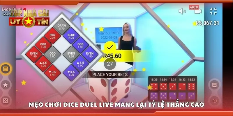 Mẹo chơi dice duel live mang lại tỷ lệ thắng cao