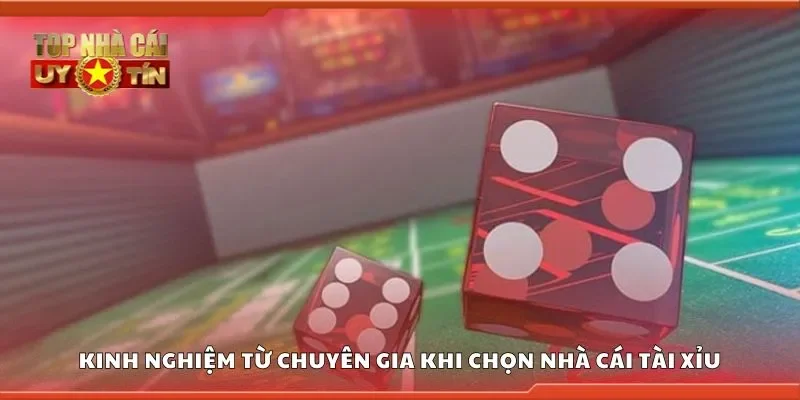 Kinh nghiệm từ chuyên gia khi chọn nhà cái tài xỉu