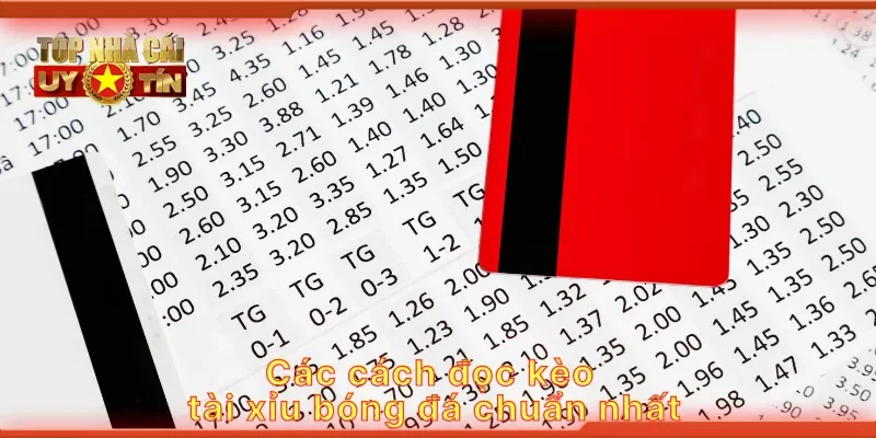 Các cách đọc kèo tài xỉu bóng đá chuẩn nhất