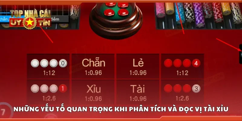 Những yếu tố quan trọng khi phân tích và đọc vị tài xỉu