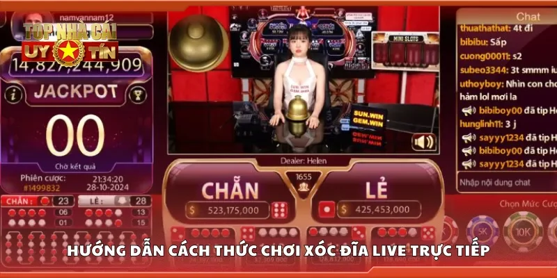 Hướng dẫn cách thức chơi xóc đĩa live trực tiếp