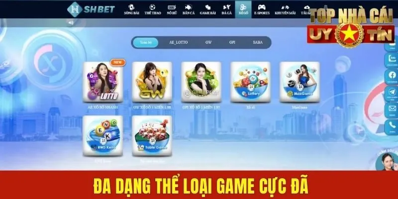 Đa dạng thể loại game cực đã