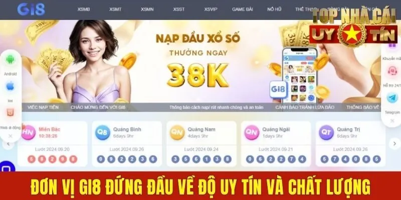 Đơn vị Gi8 đứng đầu về độ uy tín và chất lượng