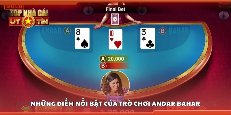 Những điểm nổi bật của trò chơi andar bahar