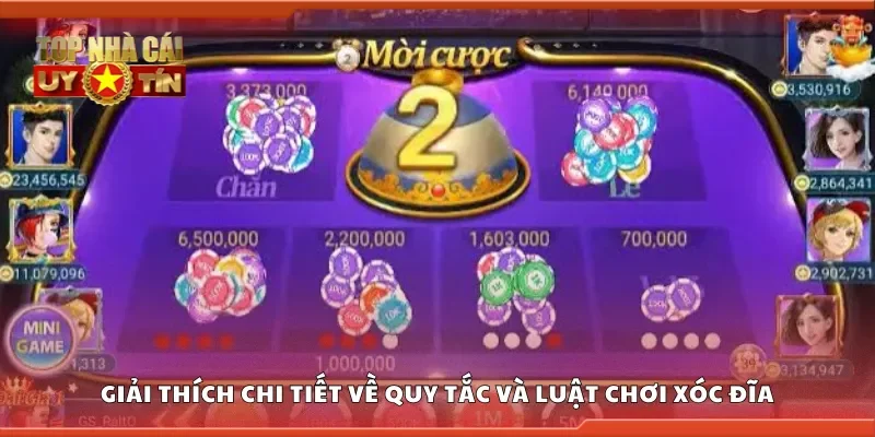 Giải thích chi tiết về quy tắc và luật chơi xóc đĩa