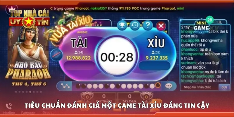 Tiêu chuẩn đánh giá một game tài xỉu đáng tin cậy