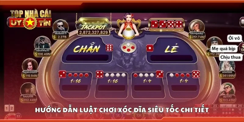 Hướng dẫn luật chơi xóc đĩa siêu tốc chi tiết