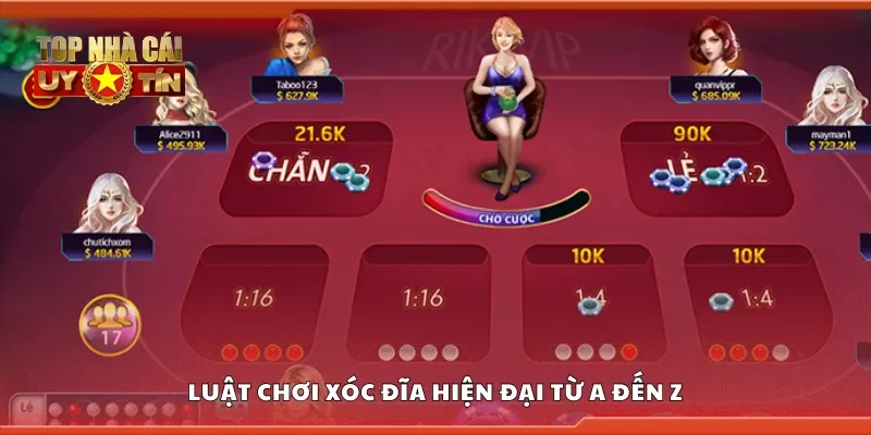 Luật chơi xóc đĩa hiện đại từ A đến Z