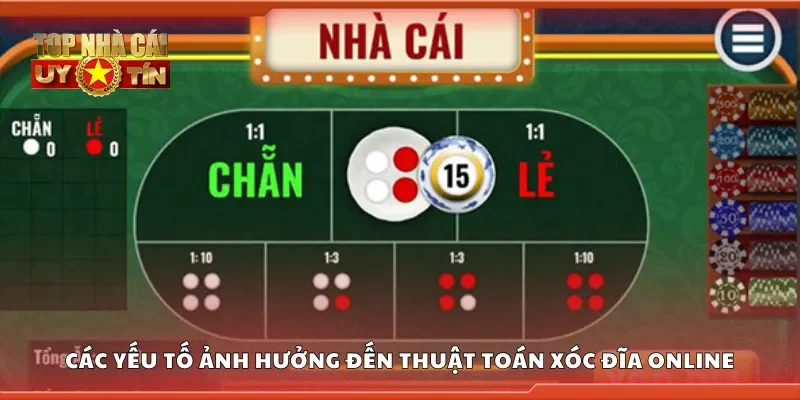 Một số yếu tố ảnh hưởng đến thuật toán xóc đĩa online