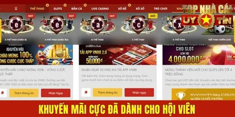 Khuyến mãi cực đã dành cho hội viên