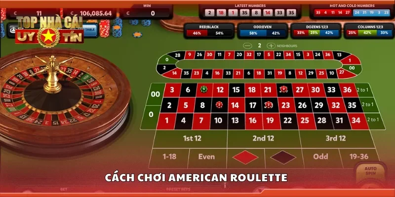 Hướng dẫn cách chơi American Roulette