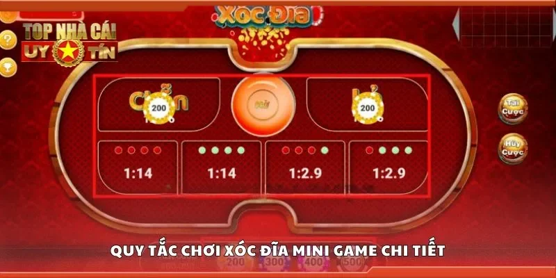 Quy tắc chơi xóc đĩa mini game chi tiết