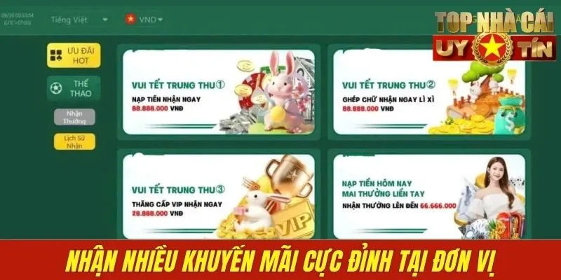 Nhận nhiều khuyến mãi cực đỉnh tại đơn vị
