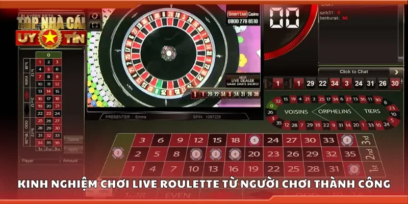 Kinh nghiệm chơi Live Roulette từ người chơi thành công
