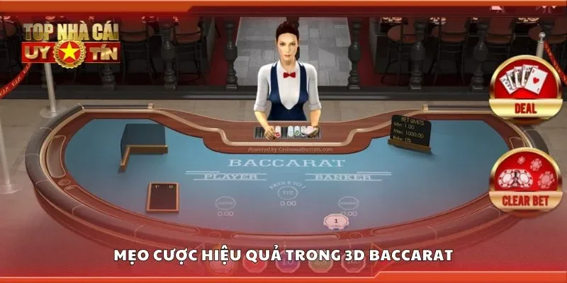 Mẹo cược hiệu quả trong 3d baccarat
