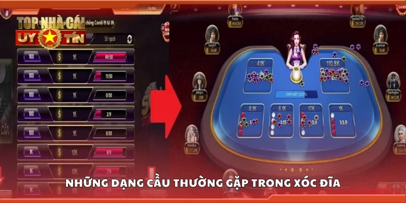 Những dạng cầu thường gặp trong xóc đĩa