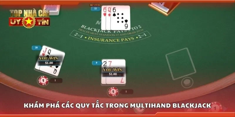 Khám phá các quy tắc trong multihand blackjack