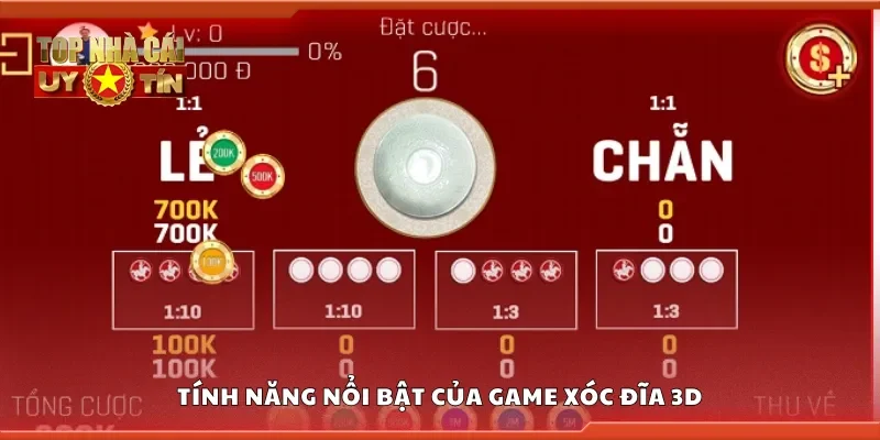 Tính năng nổi bật của game xóc đĩa 3D