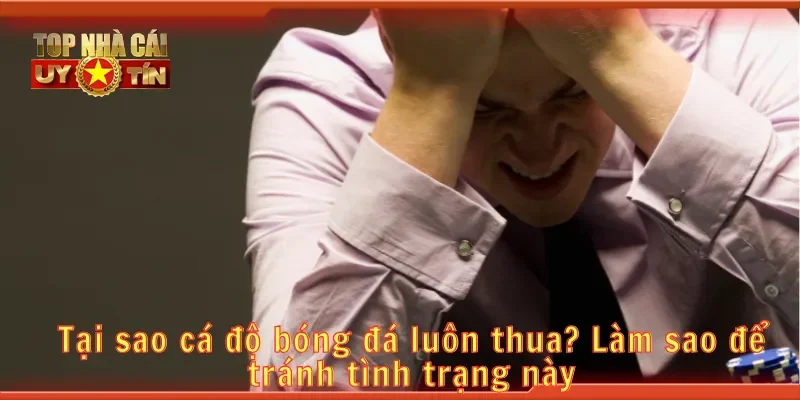 Tại sao cá độ bóng đá luôn thua? Làm sao để tránh tình trạng này