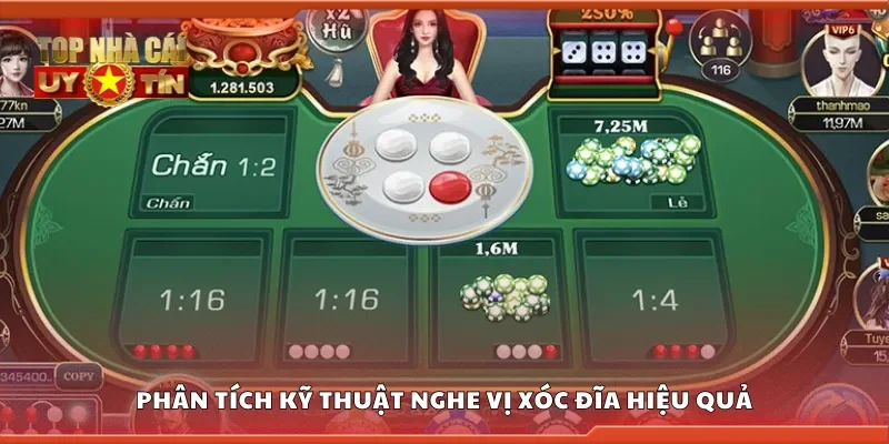 Phân tích kỹ thuật nghe vị xóc đĩa hiệu quả