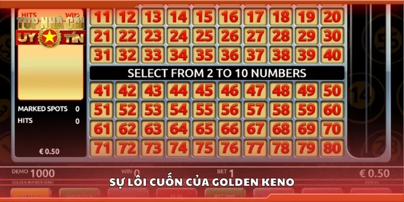 Sự lôi cuốn của golden keno