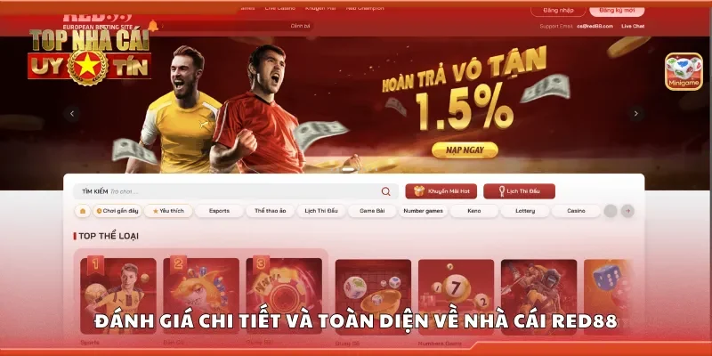 Đánh giá chi tiết và toàn diện về nhà cái Red88